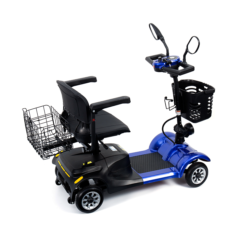 YL-08S Heavy-Duty 4 Wheel Folding Mobility Scooter with 12°Climbing Capacity
