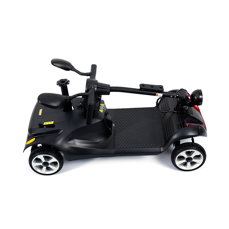 YL-07 4 Wheel Travel Foldable Electric Powered Mobility Scooter with Basket