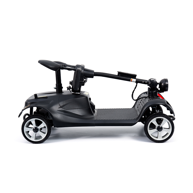 YL-07 4 Wheel Travel Foldable Electric Powered Mobility Scooter with Basket