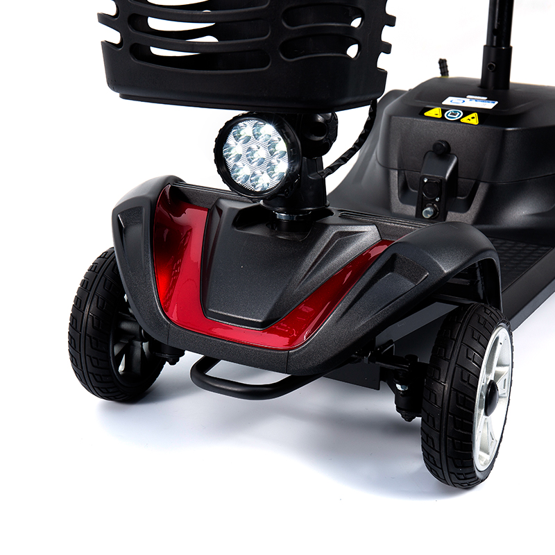 YL-07 4 Wheel Travel Foldable Electric Powered Mobility Scooter with Basket