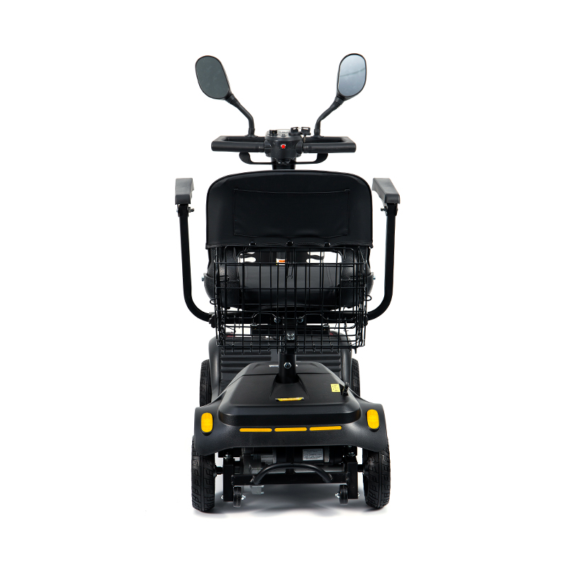 YL-07 4 Wheel Travel Foldable Electric Powered Mobility Scooter with Basket