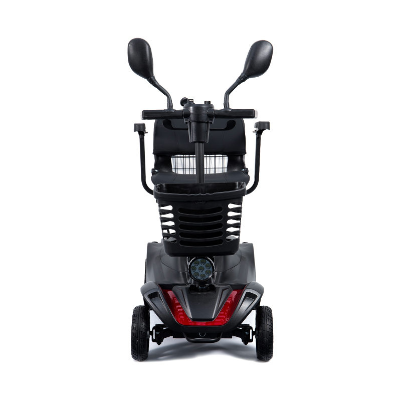 YL-07 4 Wheel Travel Foldable Electric Powered Mobility Scooter with Basket