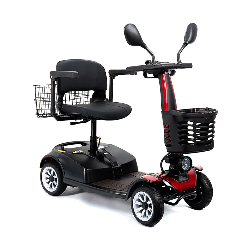 YL-01S 4 Wheel Portable Folding Motorized Mobility Scooter for Elderly