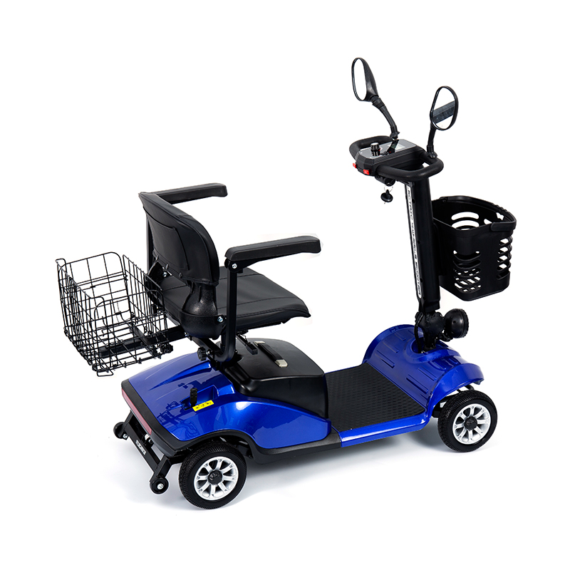 YL-09B Folding 4-Wheel Lightweight Mobility Scooter with Basket