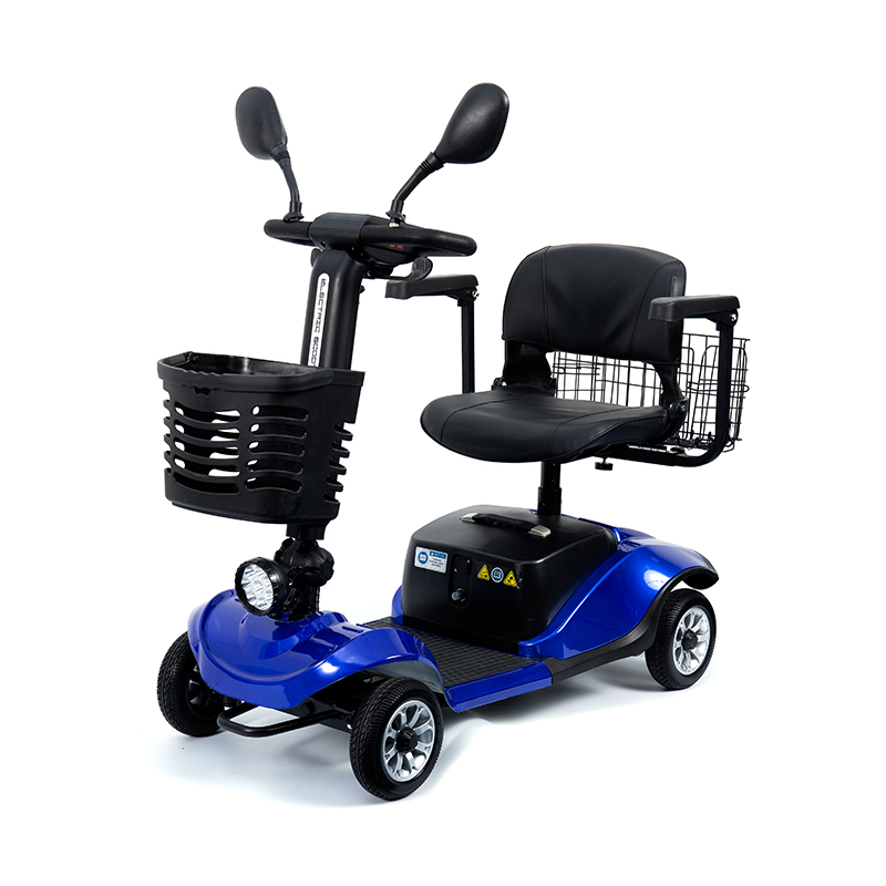 YL-09B Folding 4-Wheel Lightweight Mobility Scooter with Basket