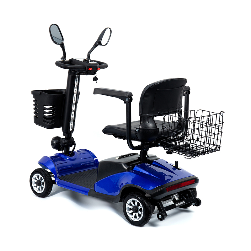 YL-09B Folding 4-Wheel Lightweight Mobility Scooter with Basket