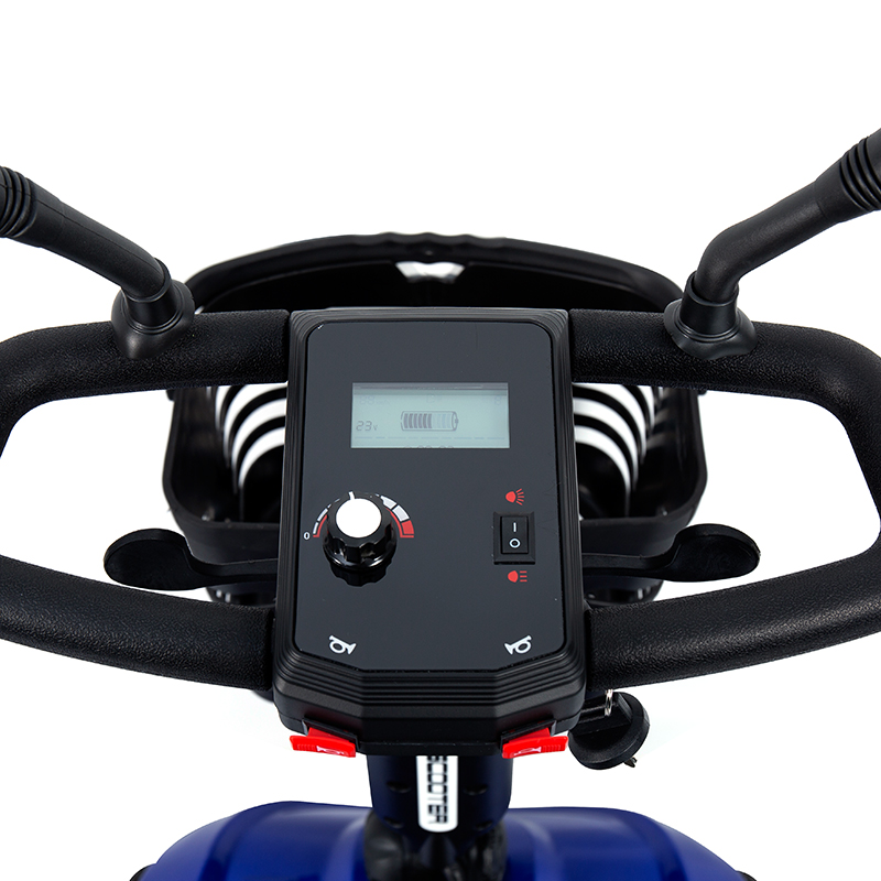 YL-09B Folding 4-Wheel Lightweight Mobility Scooter with Basket