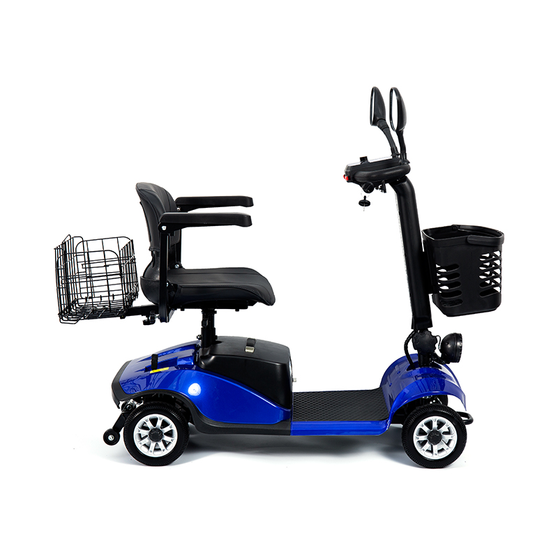 YL-09B Folding 4-Wheel Lightweight Mobility Scooter with Basket