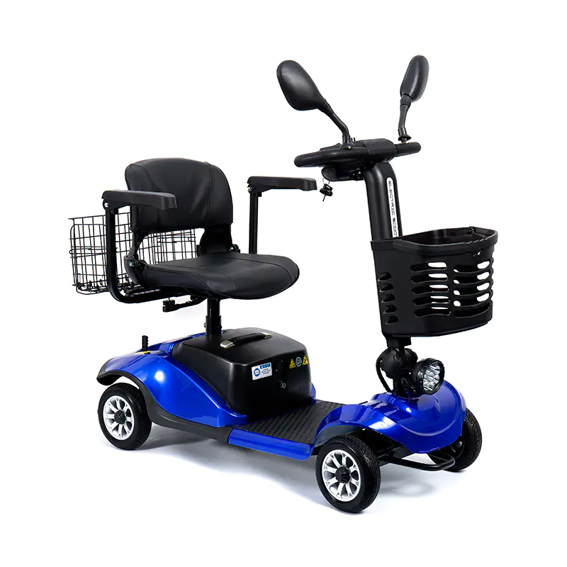 YL-09B Folding 4-Wheel Lightweight Mobility Scooter with Basket