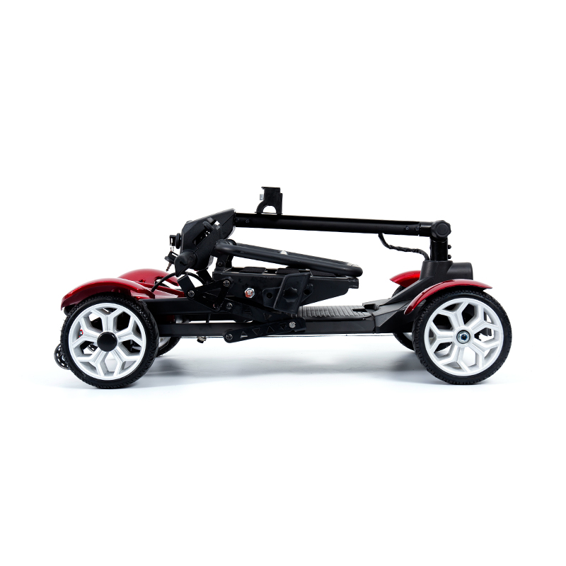 YL-211A 4 Wheels Tourist Electric Scooter for Seniors with LED Headlight, Basket