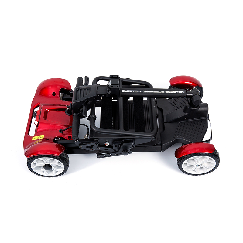 YL-211A 4 Wheels Tourist Electric Scooter for Seniors with LED Headlight, Basket