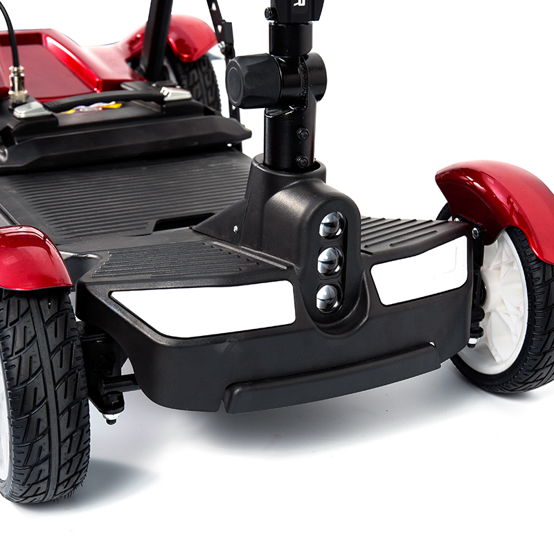 YL-211A 4 Wheels Tourist Electric Scooter for Seniors with LED Headlight, Basket