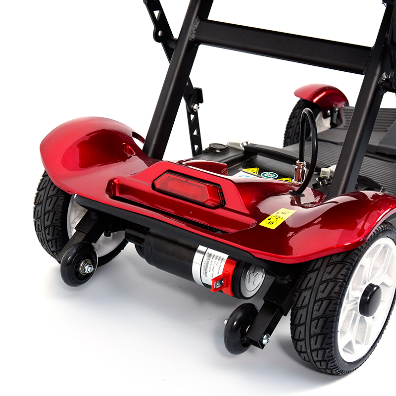 YL-211A 4 Wheels Tourist Electric Scooter for Seniors with LED Headlight, Basket