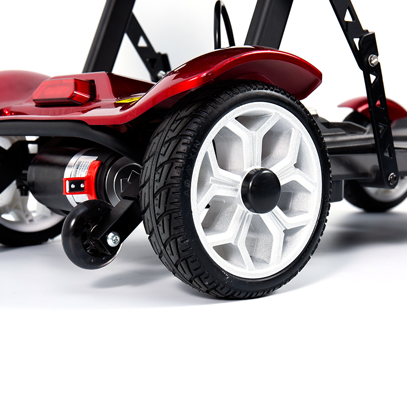 YL-211A 4 Wheels Tourist Electric Scooter for Seniors with LED Headlight, Basket