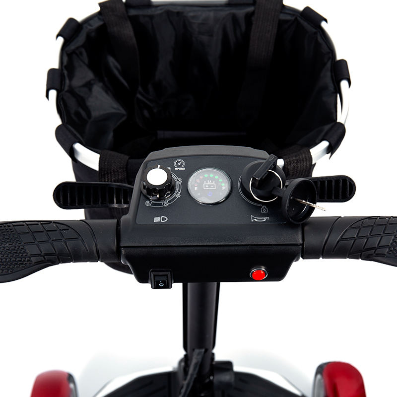 YL-211A 4 Wheels Tourist Electric Scooter for Seniors with LED Headlight, Basket