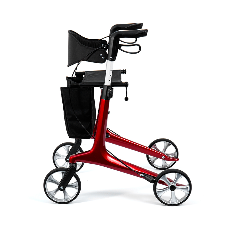 HES-R306 Lightweight Rollator  – Foldable, TPR Wheels, Adjustable, 150kg Weight Capacity