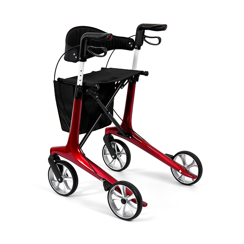 HES-R306 Lightweight Rollator  – Foldable, TPR Wheels, Adjustable, 150kg Weight Capacity