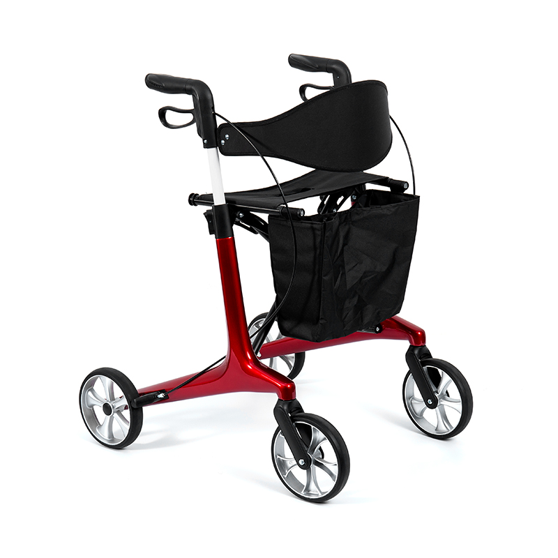 HES-R306 Lightweight Rollator  – Foldable, TPR Wheels, Adjustable, 150kg Weight Capacity