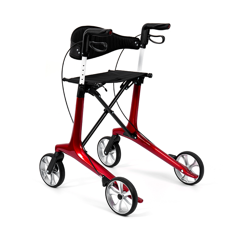 HES-R306 Lightweight Rollator  – Foldable, TPR Wheels, Adjustable, 150kg Weight Capacity