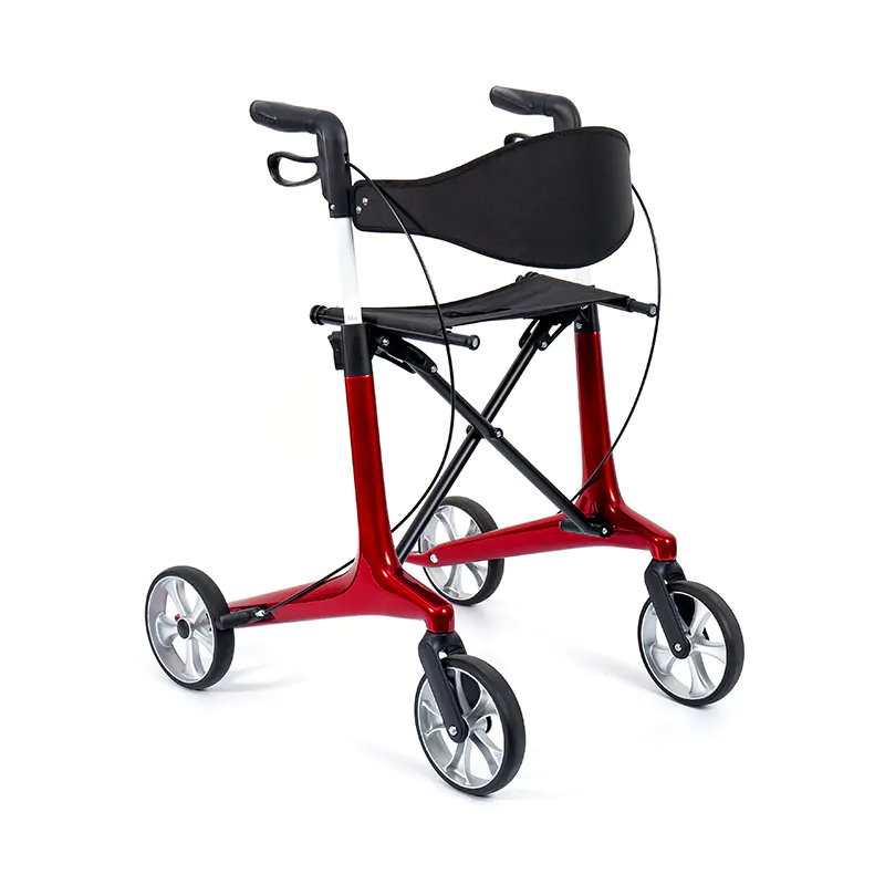 HES-R306 Lightweight Rollator  – Foldable, TPR Wheels, Adjustable, 150kg Weight Capacity
